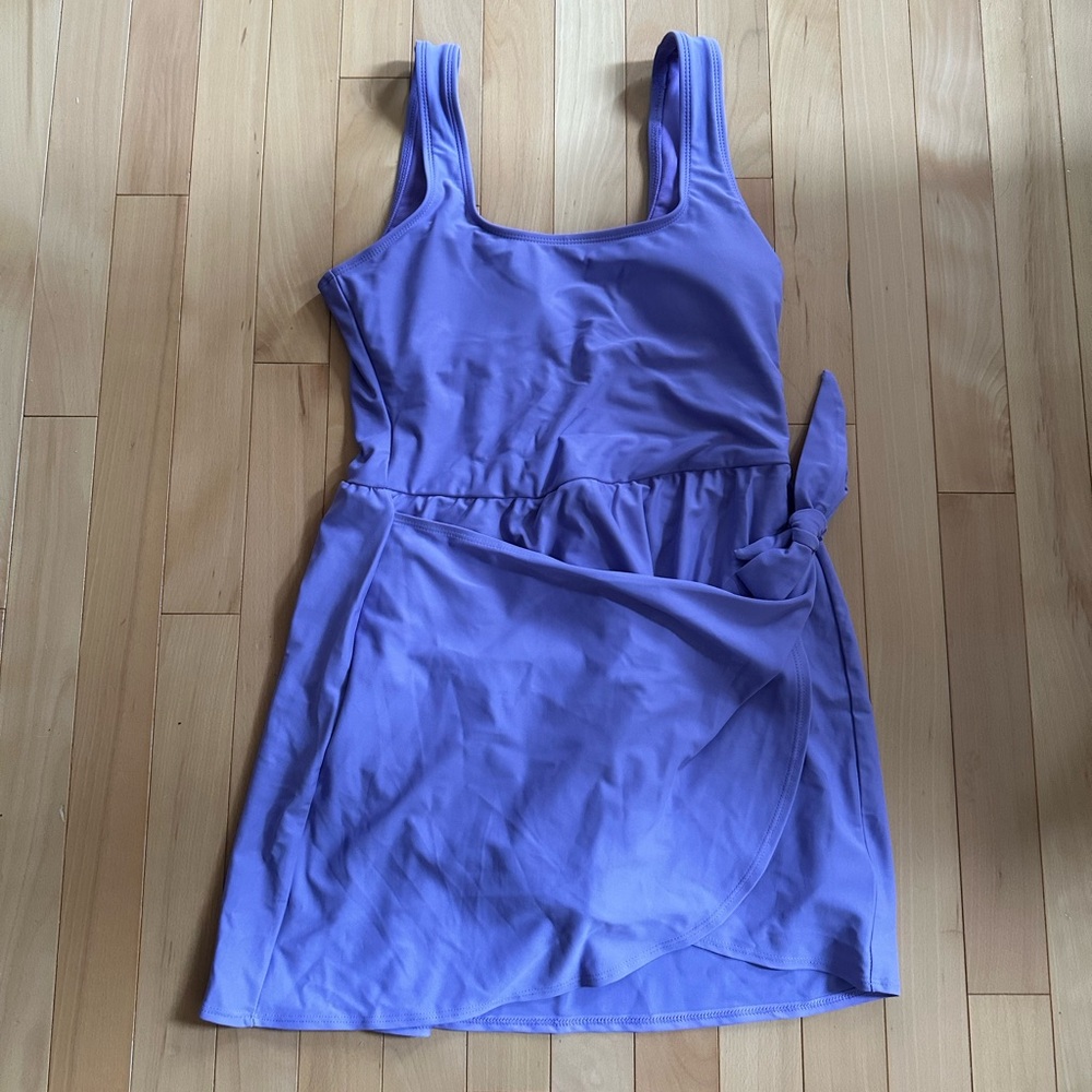 Swimsuit - Side-Tie Swim Dress